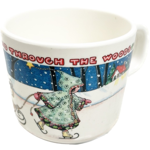Mary Engelbreit over the river and through the woods melamine mug - Picture 1 of 9
